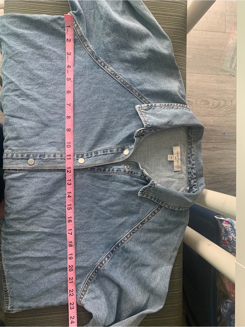 Habitual Denim dress festival summer cowgirl western L - Picture 9 of 9